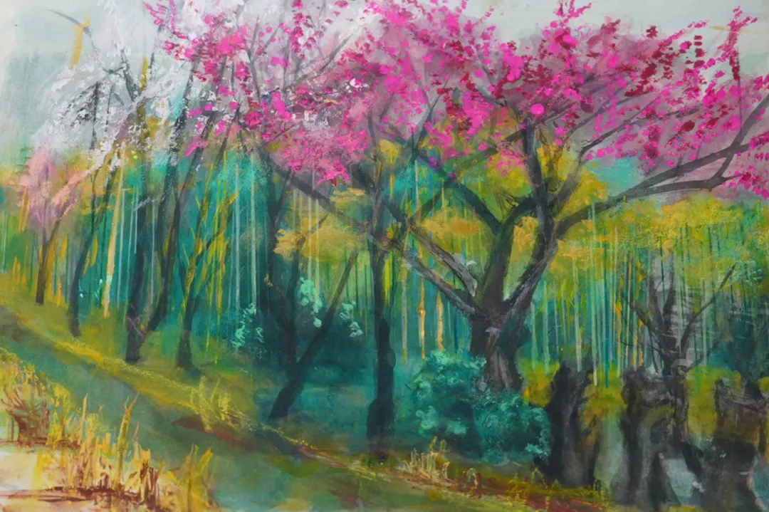 桃桜竹林の作品画像